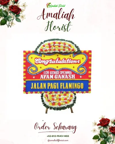 Bunga Papan Congratulation di Bukti